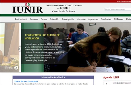 Italian University Institute of Rosario Website