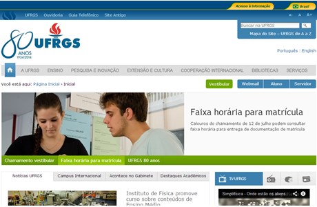 Federal University of Rio Grande do Sul Website