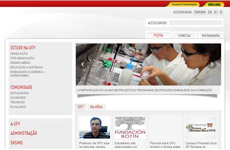 Federal University of Viçosa Website