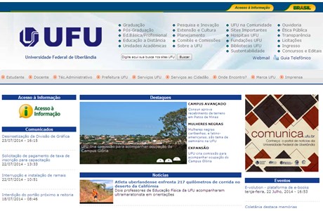 Federal University of Uberlândia Website
