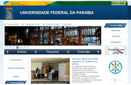 Federal University of Paraíba Website