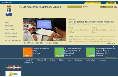 Federal University of Sergipe Website