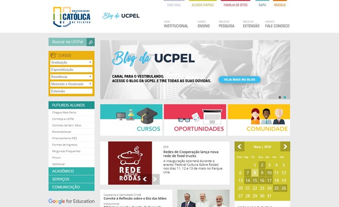 Catholic University of Pelotas Website
