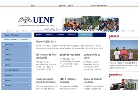State University of North Fluminense Website