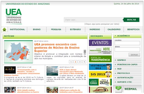 University of the State of Amazonas Website