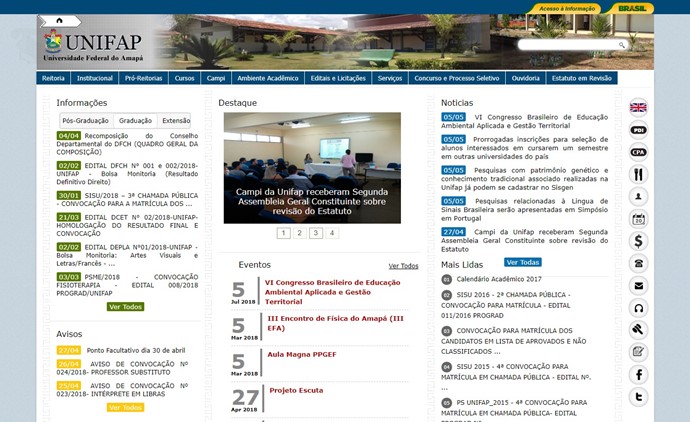 Federal University of Amapa Website