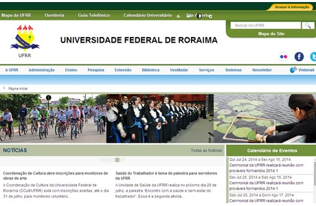 Federal University of Roraima Website