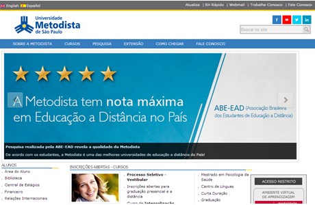 Methodist University of São Paulo Website