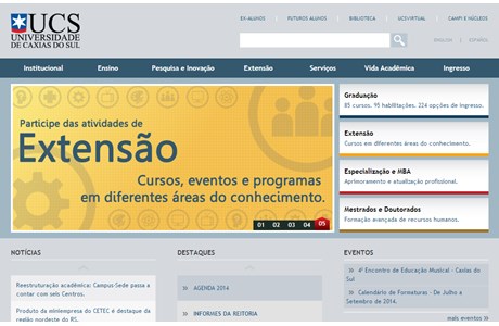 University of Caxias do Sul Website