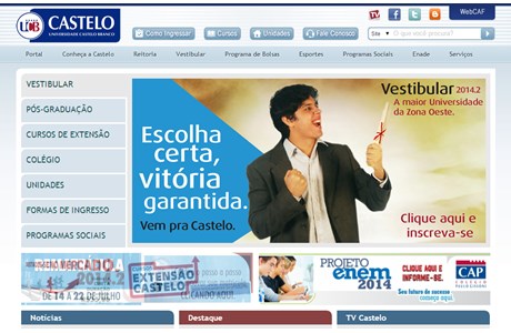 Castelo Branco University Website