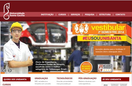 University of Santa Cecília Website