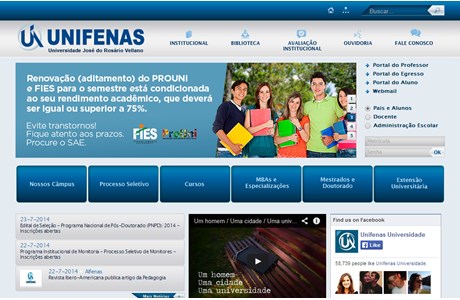 University of José do Rosário Vellano Website