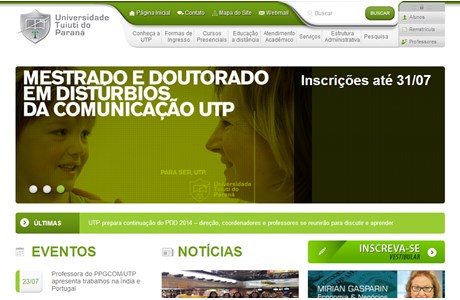 University of Tuiuti do Paraná Website