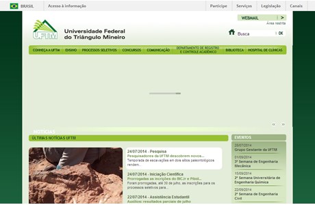 Federal University of Triângulo Mineiro Website