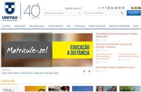 University of Taubaté Website
