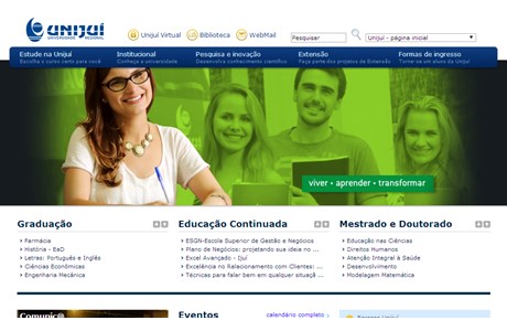Regional University of Northwest Rio Grande do Sul State Website