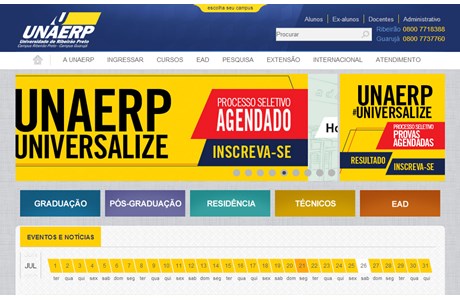 University of Ribeirão Preto Website