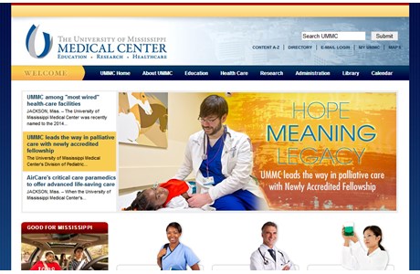 University of Mississippi Medical Center Website