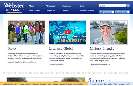 Webster University Website