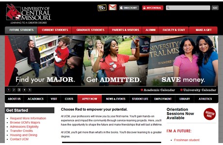 University of Central Missouri Website
