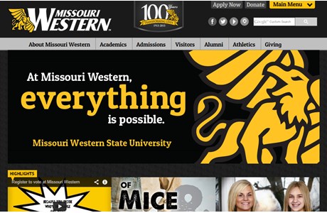 Missouri Western State University Website