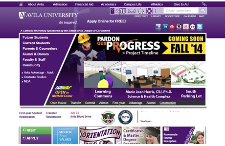 Avila University Website