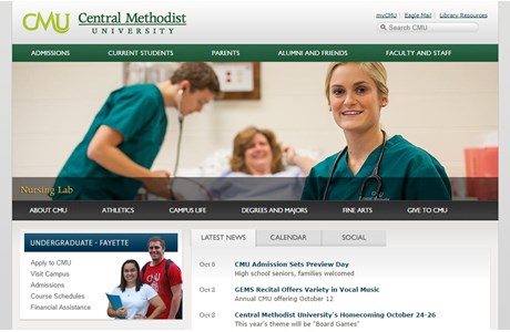 Central Methodist University Website