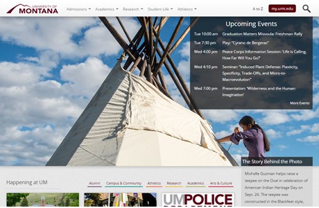 The University of Montana Website