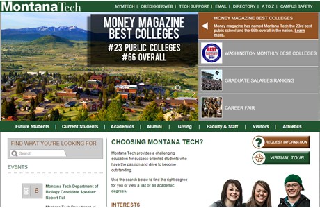 Montana Tech of The University of Montana Website