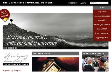 The University of Montana Western Website