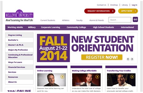 Bellevue University Website