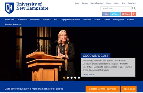 University of New Hampshire Website