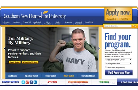 Southern New Hampshire University Website