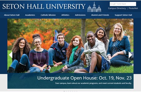 Seton Hall University Website
