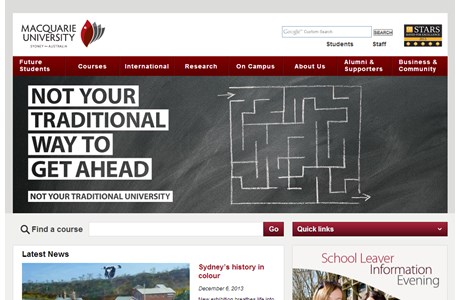 Macquarie University Website