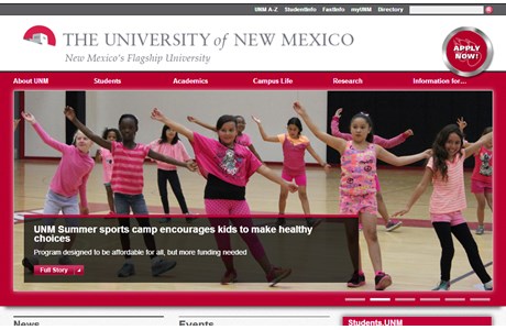 University of New Mexico Website