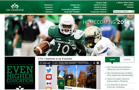 University of North Carolina at Charlotte Website