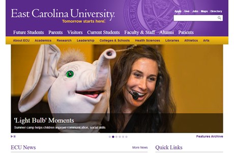East Carolina University Website