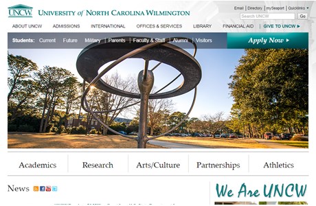 University of North Carolina Wilmington Website