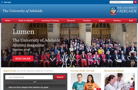 The University of Adelaide Website