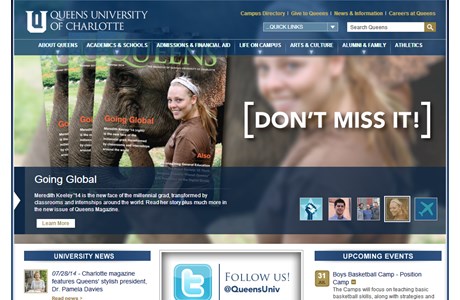 Queens University of Charlotte Website