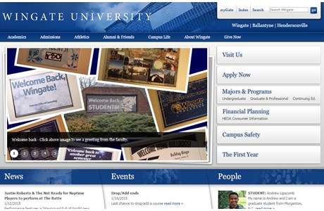 Wingate University Website