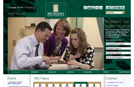 Methodist University Website