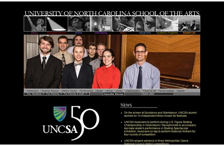 University of North Carolina School of the Arts Website