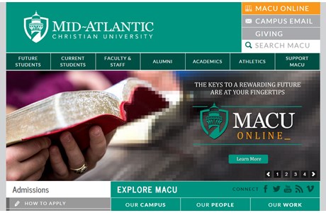 Mid-Atlantic Christian University Website