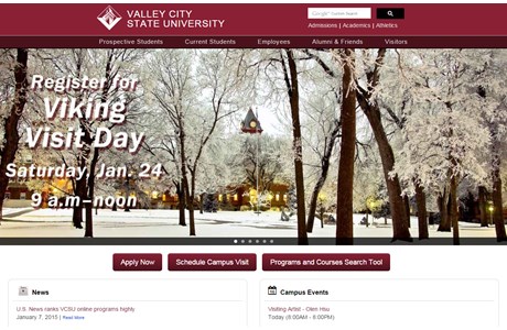 Valley City State University Website