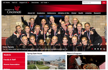 University of Cincinnati Website