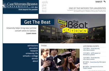 Case Western Reserve University Website