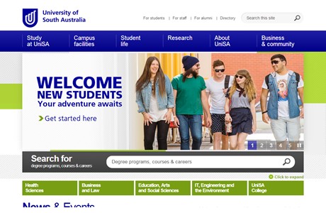 University of South Australia Website
