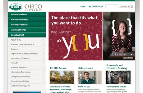 Ohio University Website